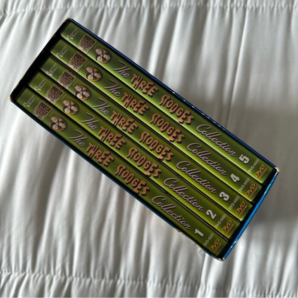 Three Stooges DVD Box Set Collection 5 Discs/Seasons - Picture 6 of 8